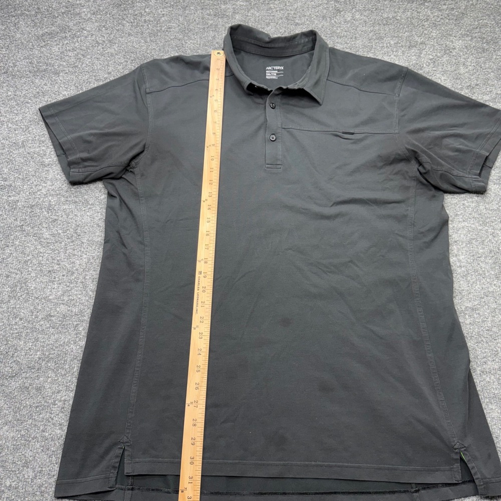 Arcteryx Captive Polo Shirt Mens XXL Black Short Sleeve Techwear 11625-7 - Picture 5 of 8